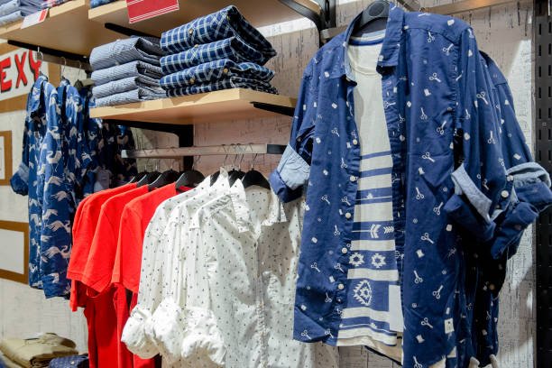 Trendy Clothes in a Store